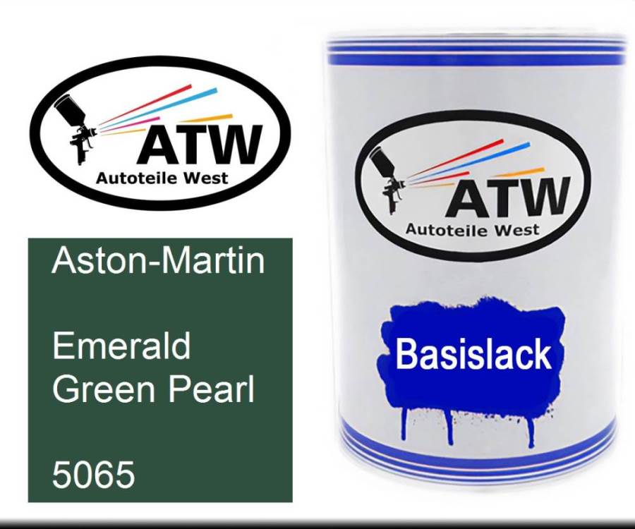 Aston-Martin, Emerald Green Pearl, 5065: 500ml Lackdose, von ATW Autoteile West.